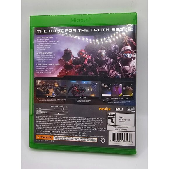 Halo 5 Guardians Xbox One‎ Exclusive Video Game - Picture 3 of 4